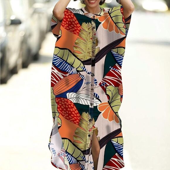 Leafy Beach Kaftan  - Picture 2 of 4